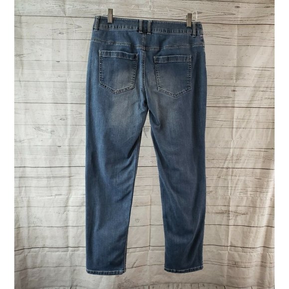 Chicos Platinum Womens Jeans‎ Sz 0 US 4 Blue Mid Rise - Picture 3 of 7